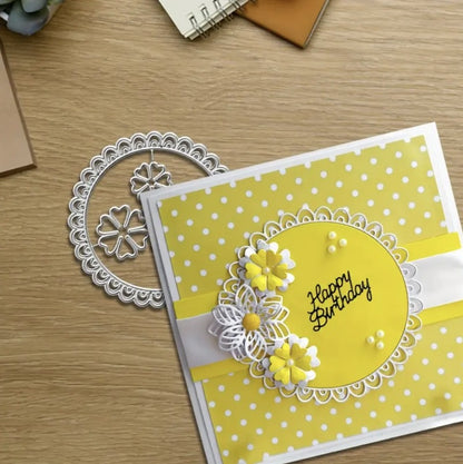 Lace-Trimmed Circle Metal Cutting Dies