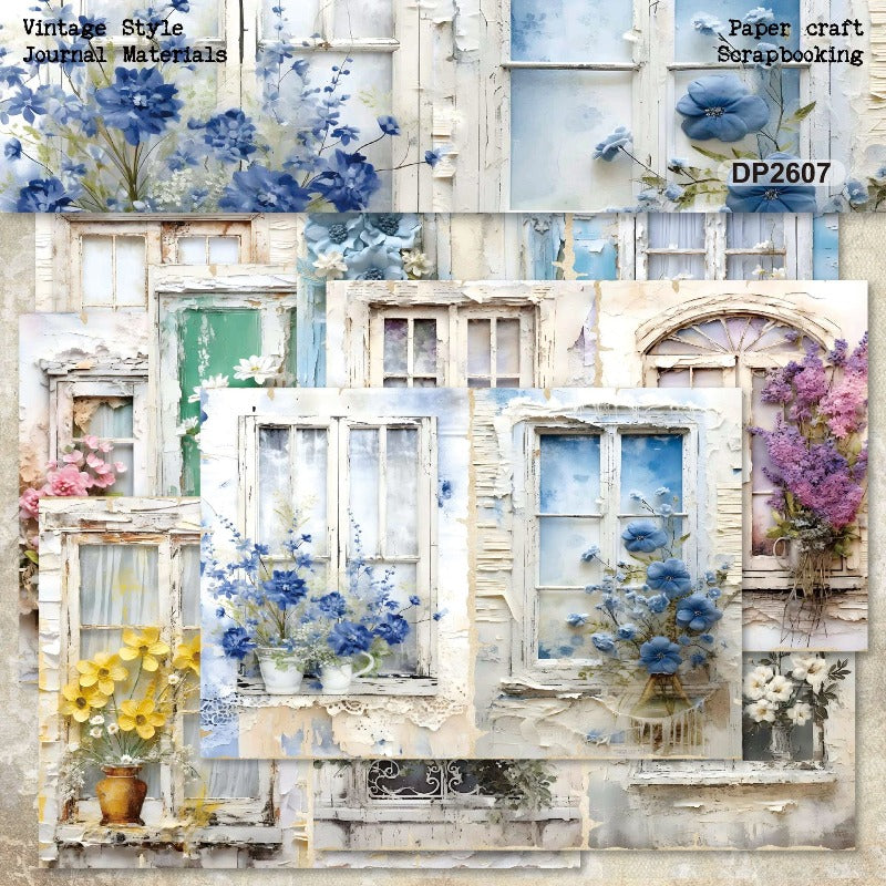 A5 Floral Windows Journal Scrapbook Paper