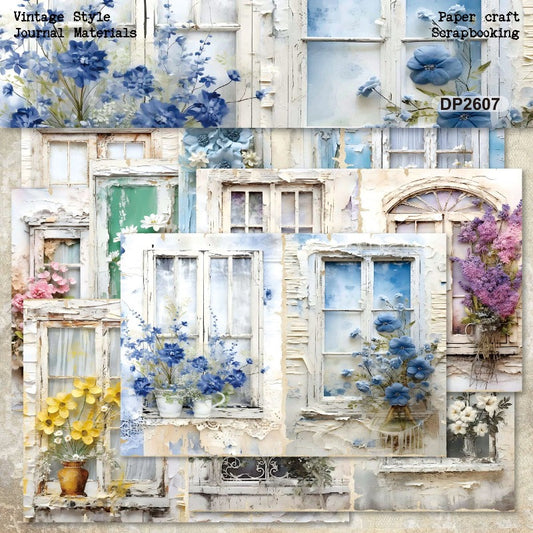 A5 Floral Windows Journal Scrapbook Paper
