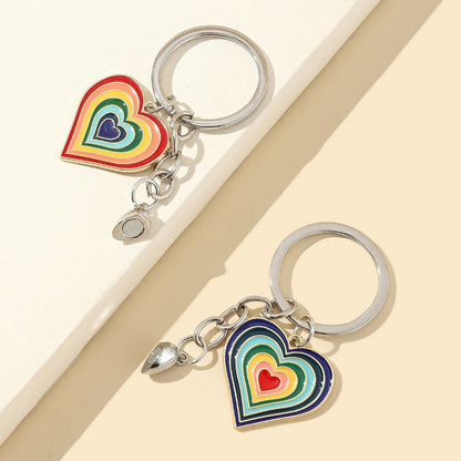 Couple Colorful Love Keychain