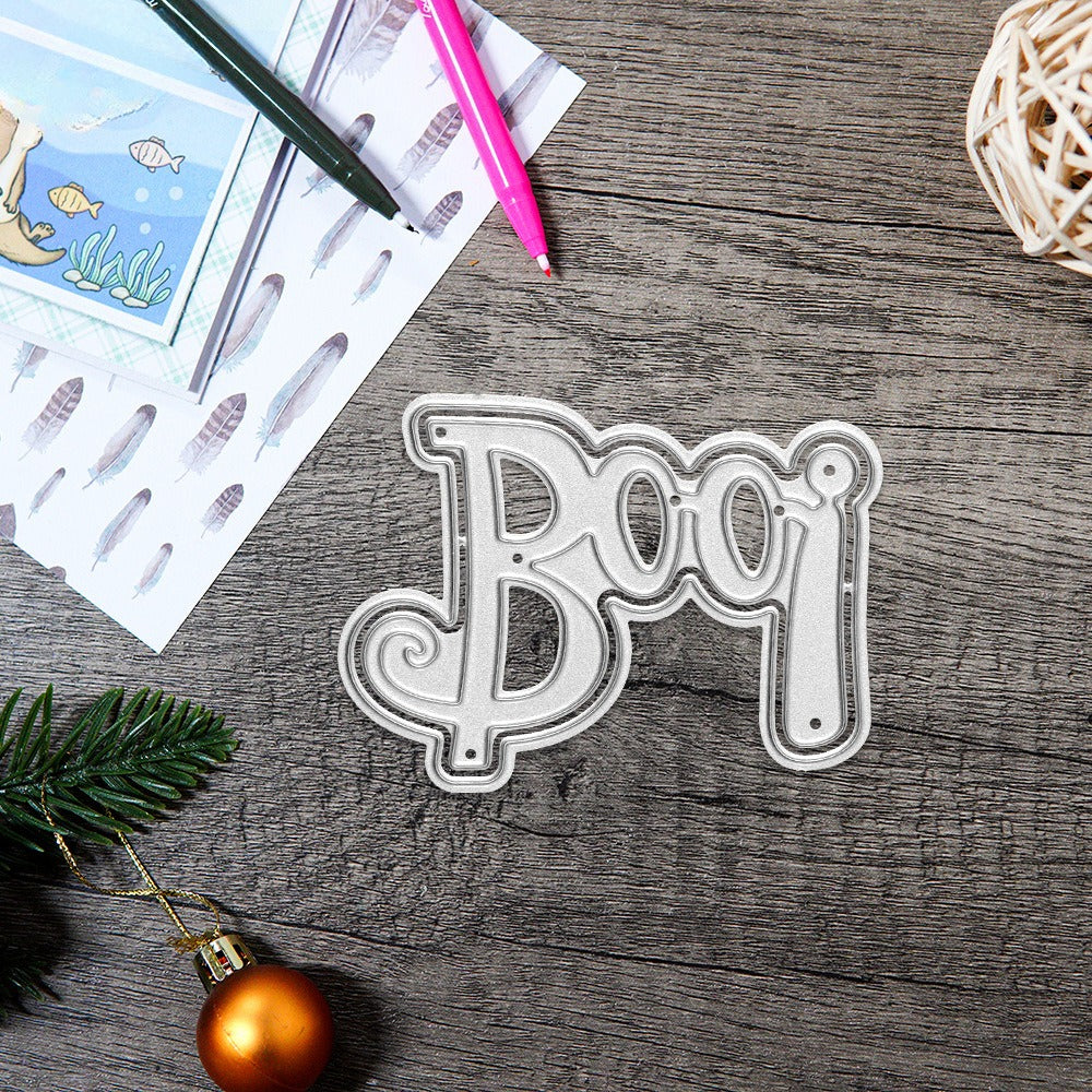 "BOO" Words Metal Cutting Dies