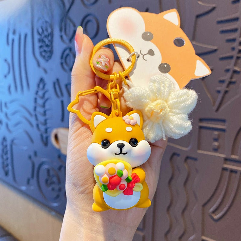 Cute Shiba Inu Doll Keychain