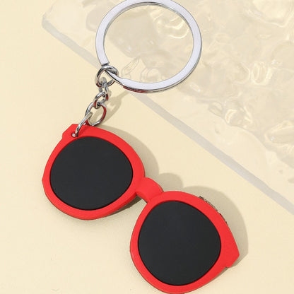 Cute Silicone Glasses Keychain