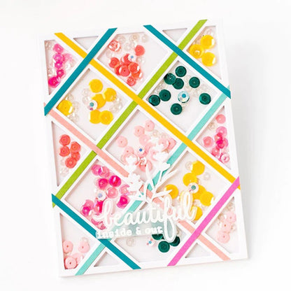 Rhombus Hollow Background Board Cutting Dies