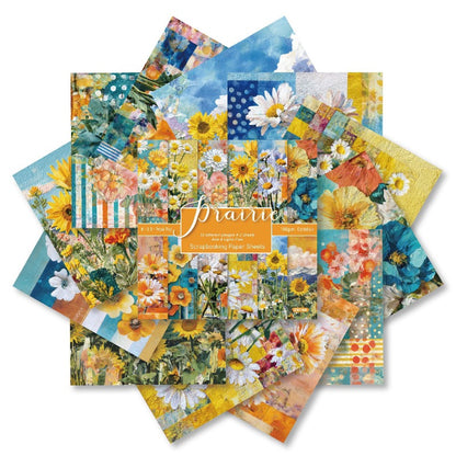 24PCS 6" Prairie Scrapbook Paper & Cardstock