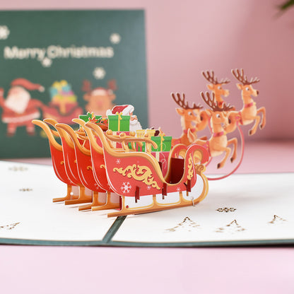 3D Creative Christmas Series Pop-Up Greeting Card