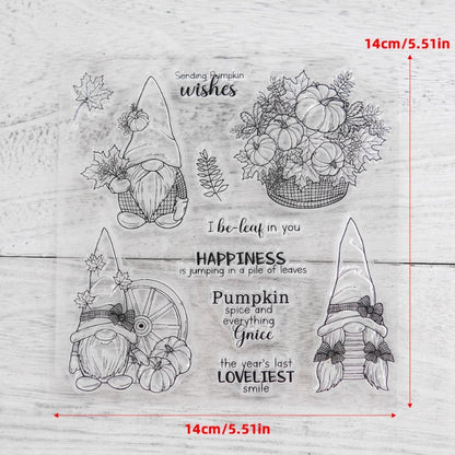 Autumn Harvest Pumpkin Gnome Dies & Stamps Set