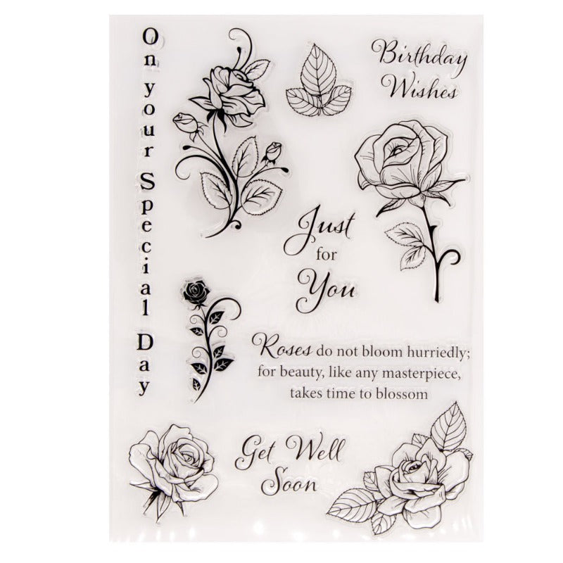 Beautiful Roses Clear Stamps