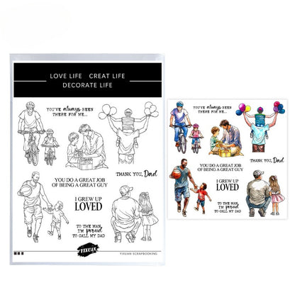 Father & Child Fun Time Dies & Stamps Set