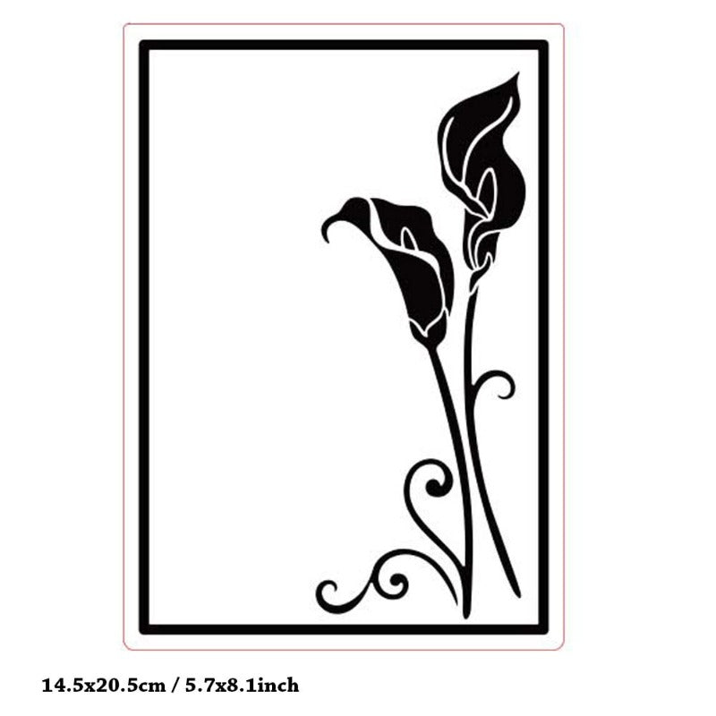 Flower DIY Plastic Embossing Folder