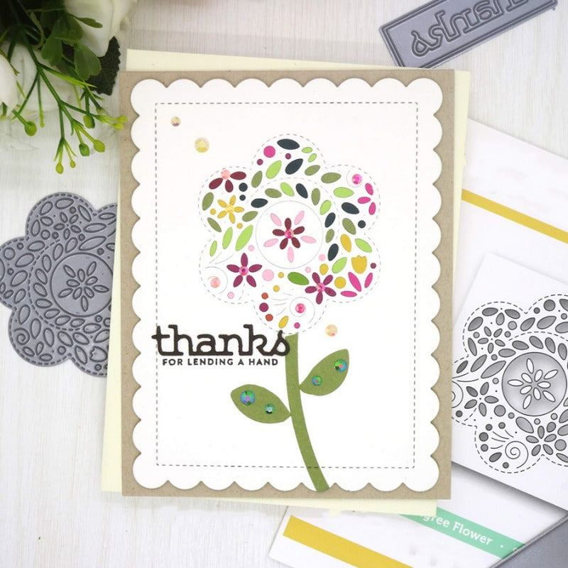 Flower Embossed Frame Cutting Dies