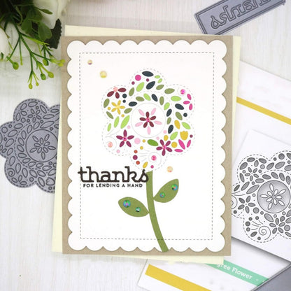 Flower Embossed Frame Cutting Dies