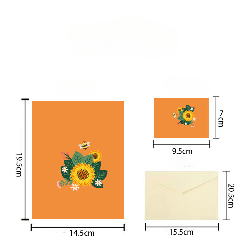 3D Sunflower Pop-Up Greeting Card