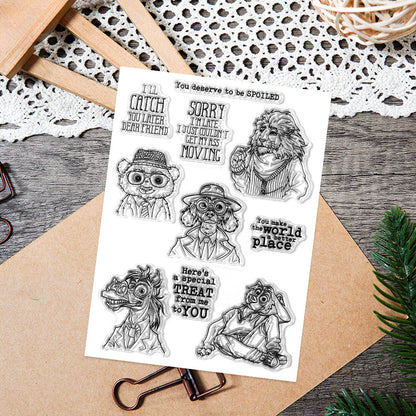 Cute Animals Dies & Stamps Set