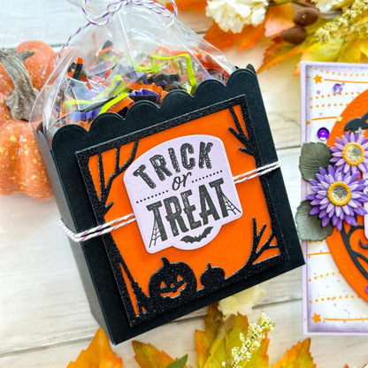 Four Halloween Background Frames Cutting Dies