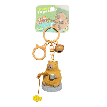 Cute Pet Fishing Keychain