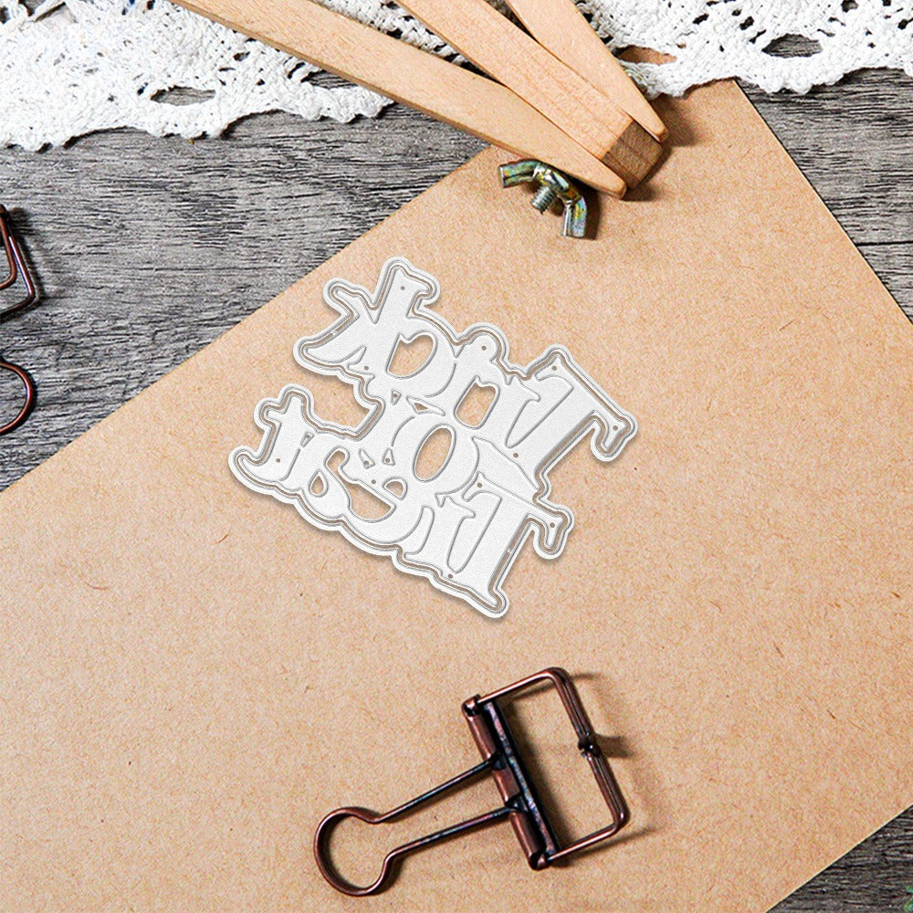 "TRICK OR TREAT" Words Metal Cutting Dies