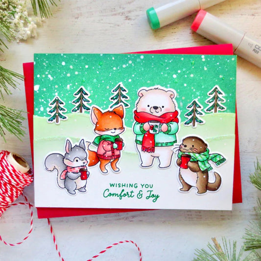 Winter Animals Dies & Stamps Set