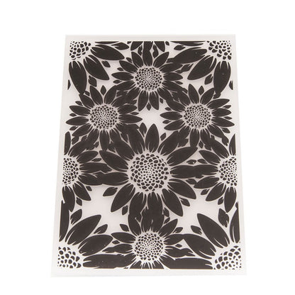 3D Sunflower Plastic Embossing Folder