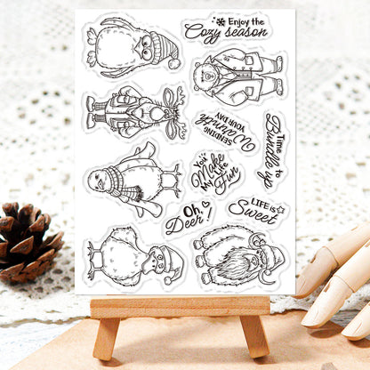 Christmas Animals Dies & Stamps Set