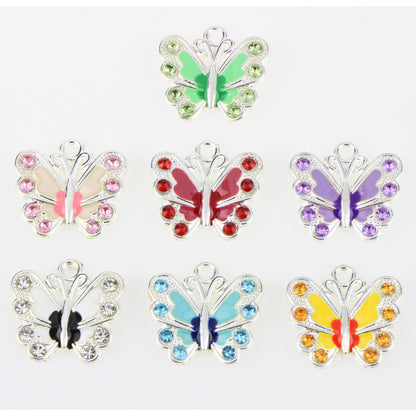 1 Pc Diamond Butterfly Necklace Bracelet Pendant