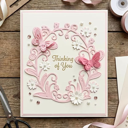 3D Butterfly Flowers Frame Metal Cutting Dies