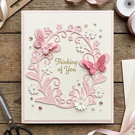 3D Butterfly Flowers Frame Metal Cutting Dies