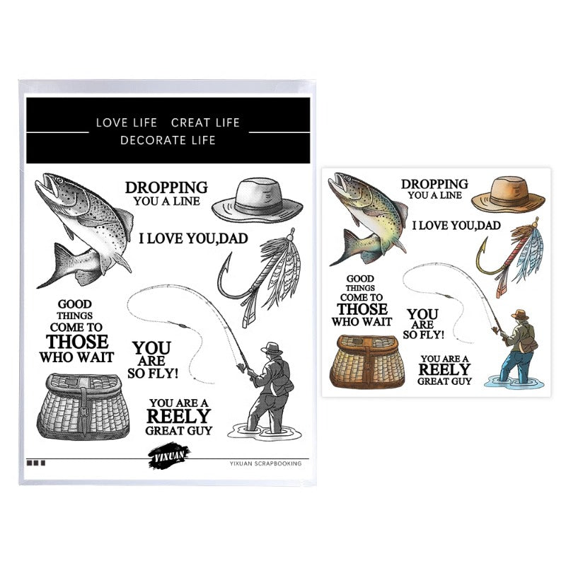 Summer Fishing Dies & Stamps Set