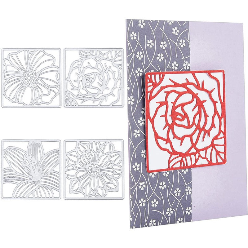 4 Styles Background Frame Metal Cutting Dies