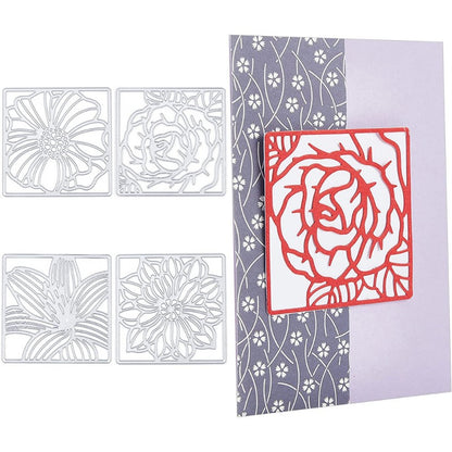 4 Styles Background Frame Metal Cutting Dies