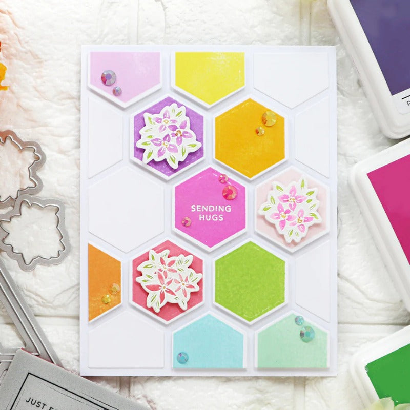 Honeycomb Hollow Background Board Cutting Dies