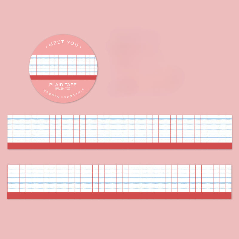 Basic Plaid Decorative Washi Tape