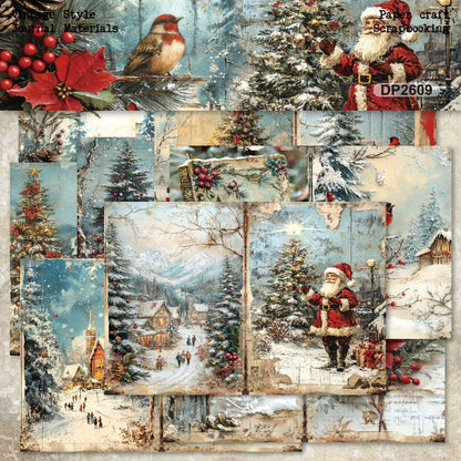 A5 Christmas Theme Journal Scrapbook Paper