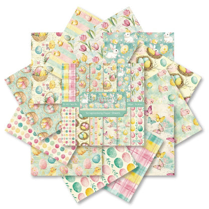 24PCS 6" Bunny Scrapbook Paper & Cardstock