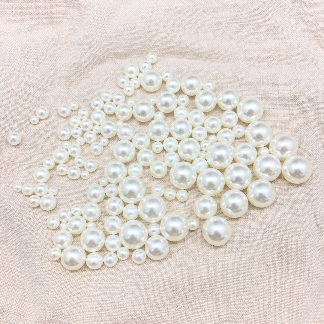 30Pcs Perforated Pearl DIY Jewelry Accessories