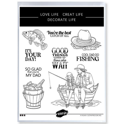 Fishing Dies & Stamps Set