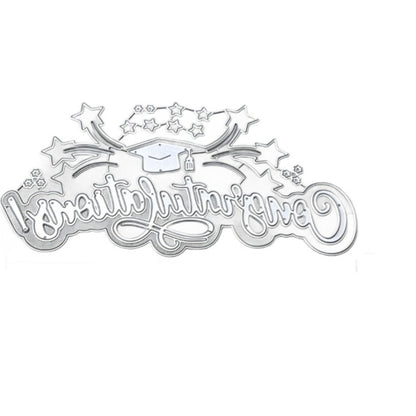 "Congratulations" Words Metal Cutting Dies