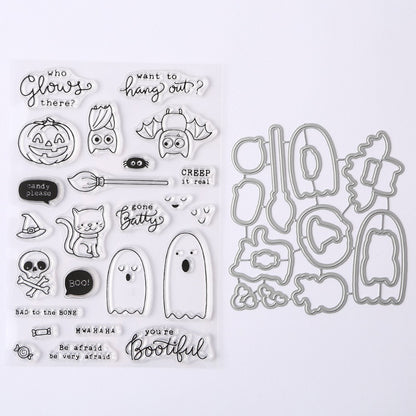 Halloween Ghost Dies & Stamps Set