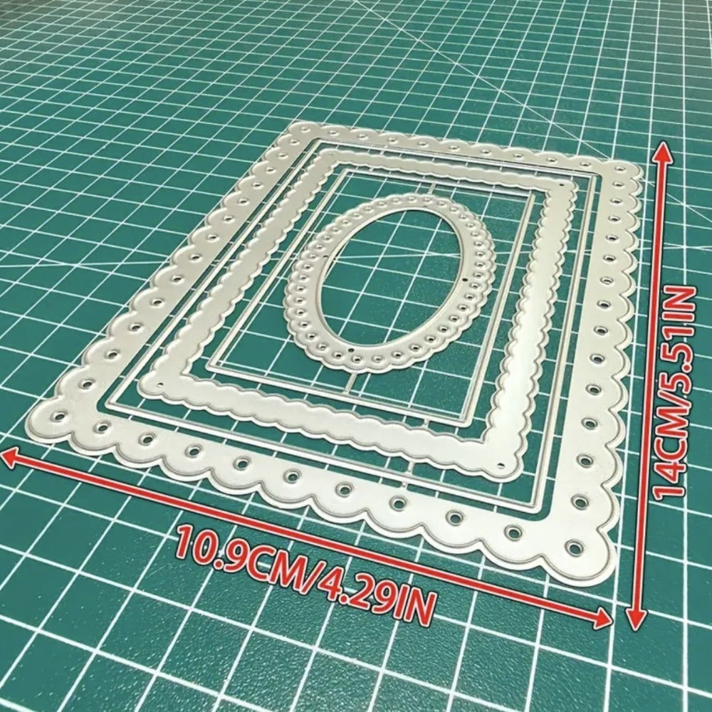 Multi-layered Lace Border Metal Cutting Dies