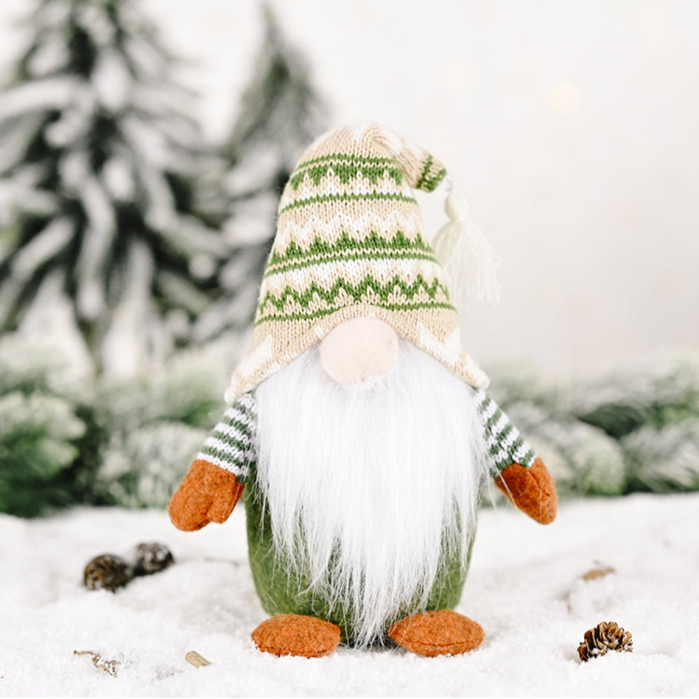 Christmas Gnome Creative Green Plush Doll Decorations