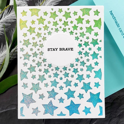 Irregular Star Hollow Background Board Cutting Dies