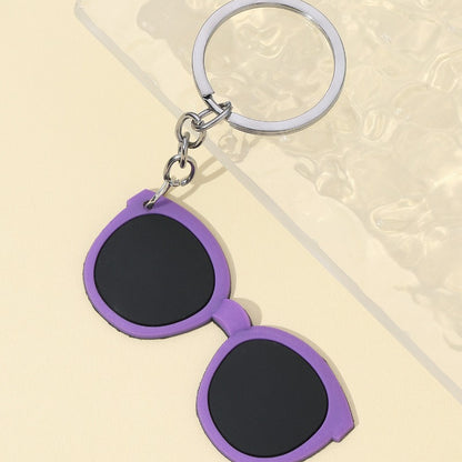 Cute Silicone Glasses Keychain