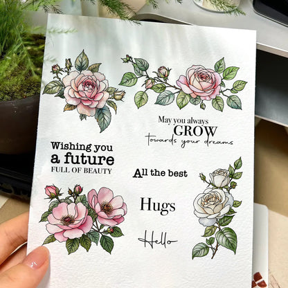 Beautiful Roses Dies & Stamps Set