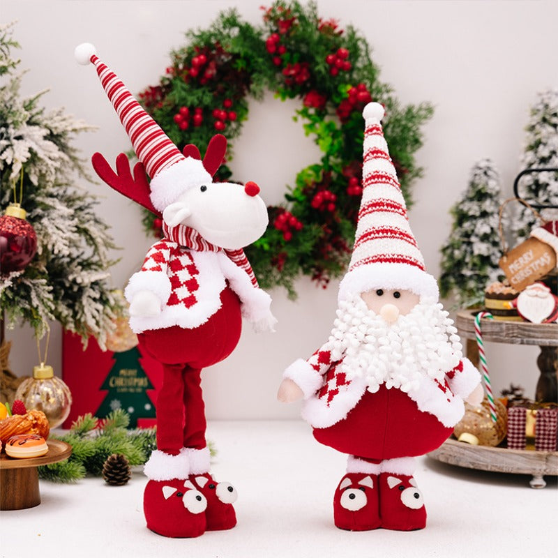 Christmas Retractable Long Legs Doll Ornaments