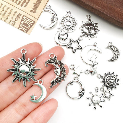 1 Pc Retro Sun Moon Star Jewelry Pendant