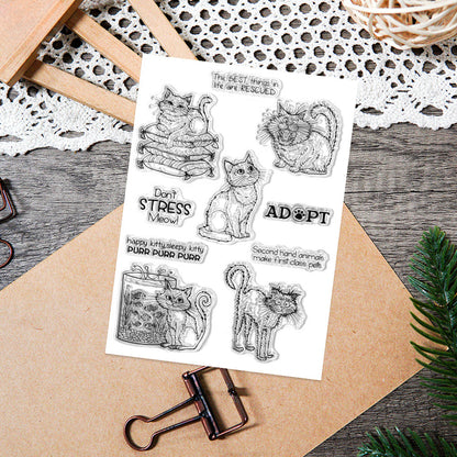 Cute Cats Dies & Stamps Set