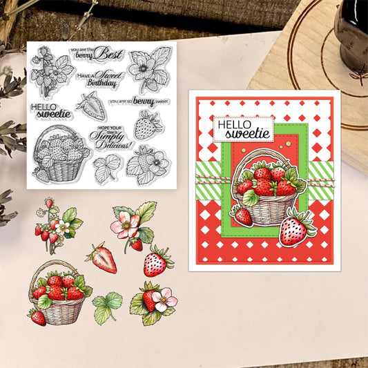 Sweet Strawberry Clear Stamps