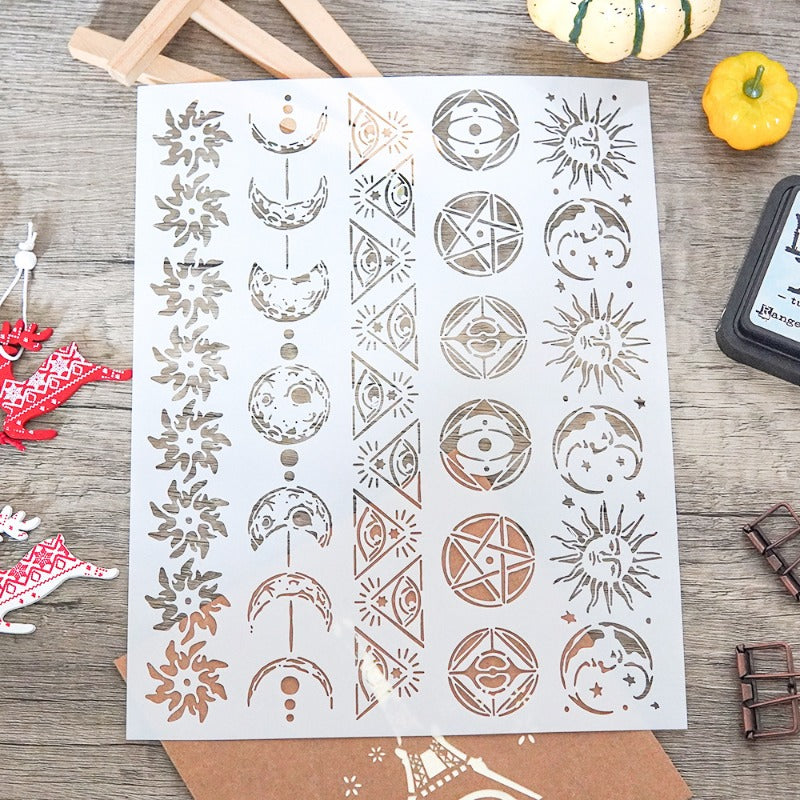 Icon Set DIY Painting Hollow Stencil