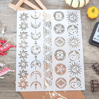 Icon Set DIY Painting Hollow Stencil