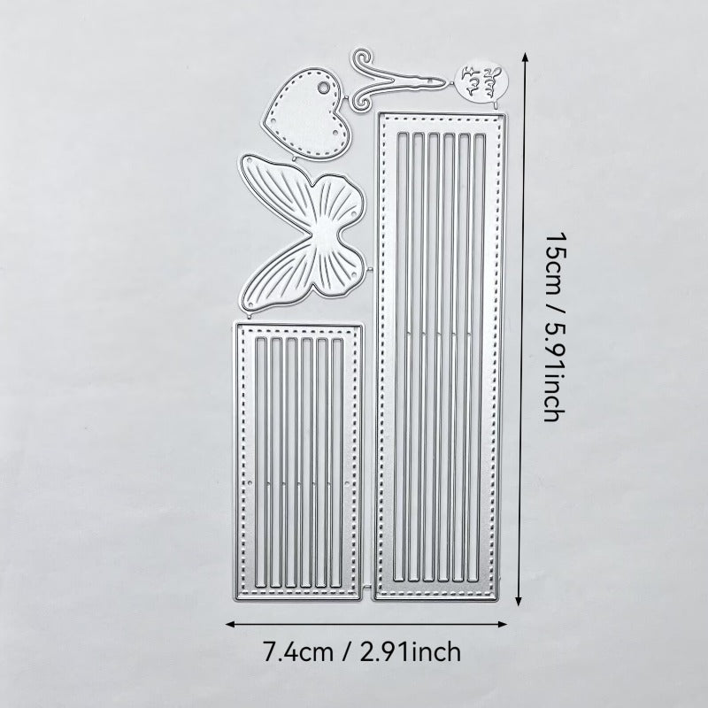 Cross and Butterfly Decorations Metal Cutting Dies